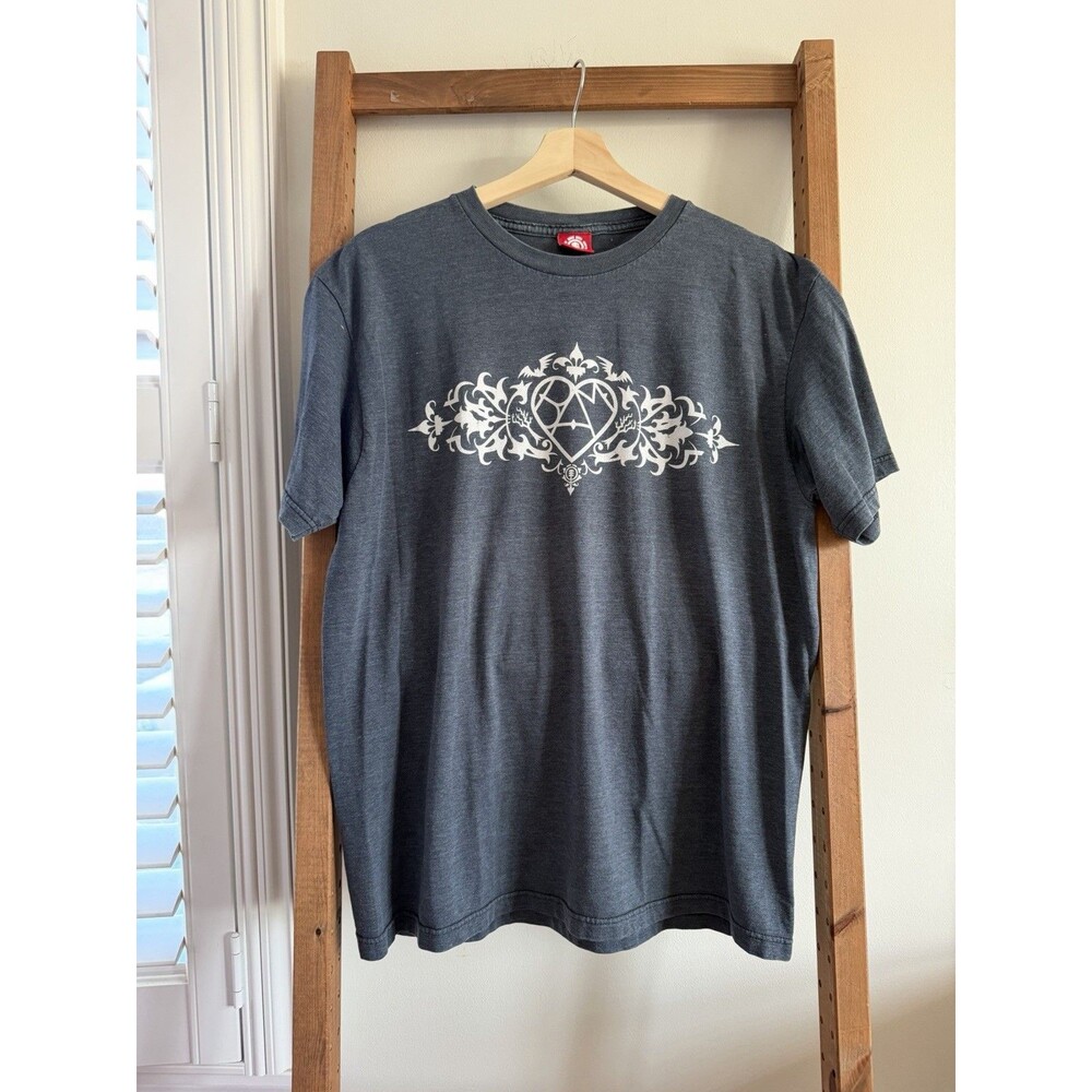 Vintage Y2K Element Bam Margera Shirt Skateboard Heartagram Brown M/L